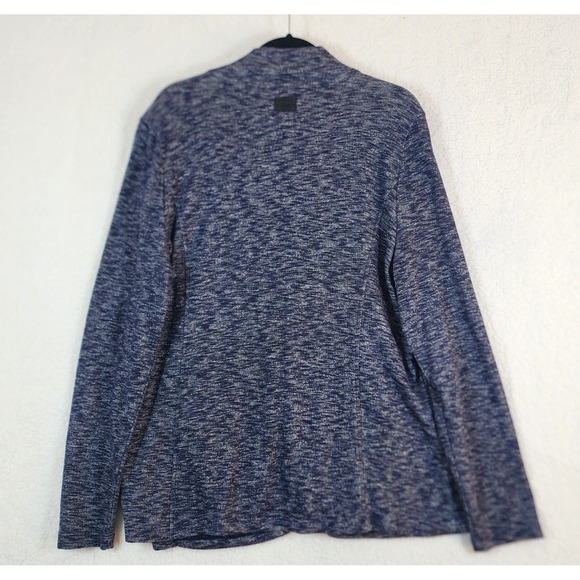 GH Bass & Co Women's XXL Cross Over Zip Front Sweater Jacket Heather Blue - Picture 9 of 13